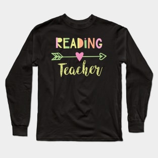 Reading Teacher Gift Idea Long Sleeve T-Shirt